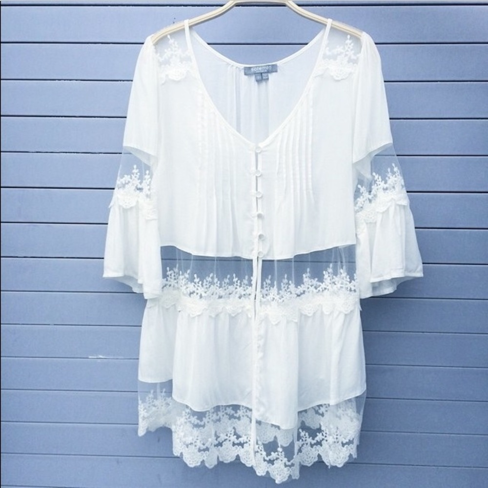 Vintage inspired lace top